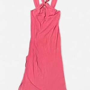 Sundry Pink Halter Maxi Dress